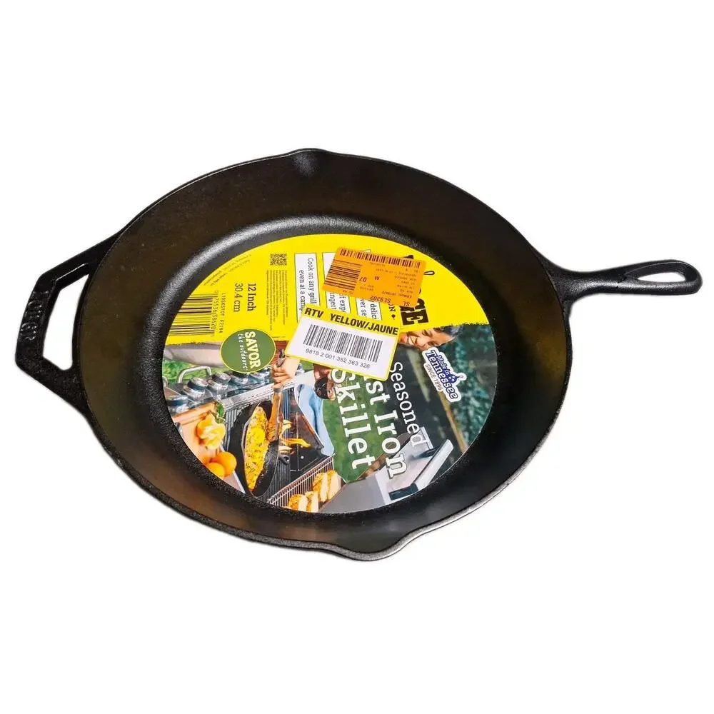Lodge Logic L10SKSTOT 12 in Cast Iron Skillet F7194 Cracked Read Description As‑